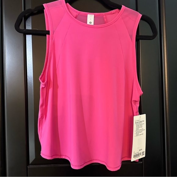 NWT - Lululemon Sculpt Cropped Tank Pink Size 4 - Picture 3 of 6